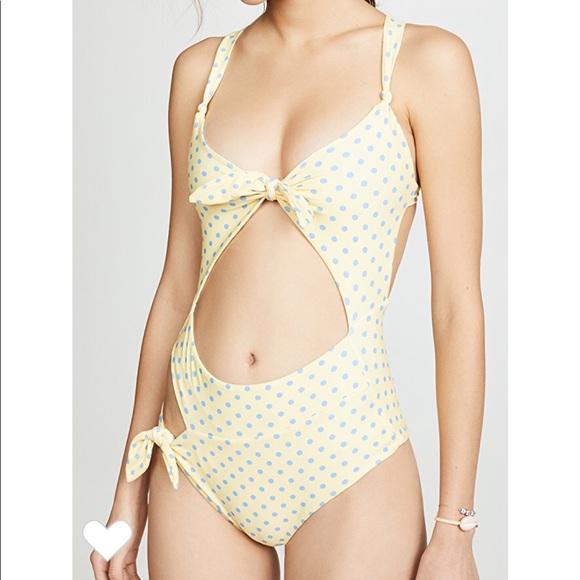 NWT For Love and Lemons 🍋 Limoncello Swimsuit Bathing suit One Piece - Picture 1 of 7